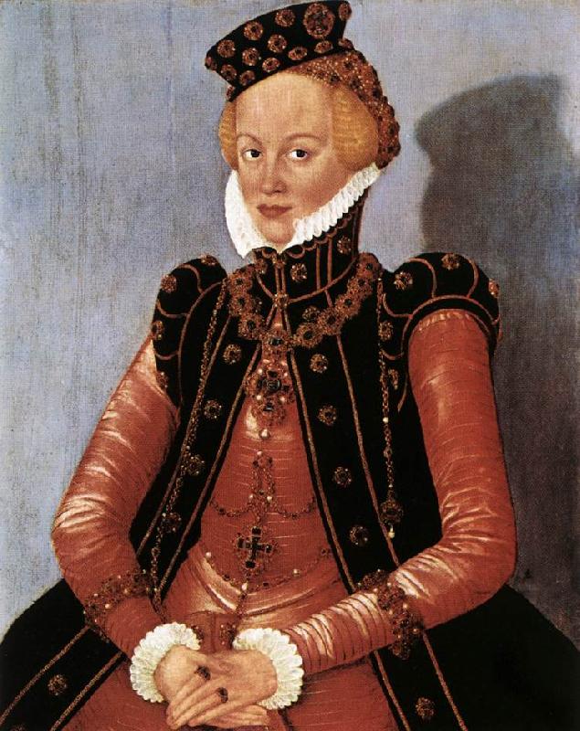 CRANACH, Lucas the Younger Portrait of a Woman sdgsdftg France oil painting art